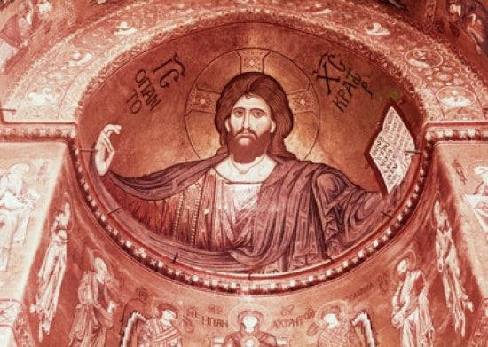 Christ Mosaic Poster Print by Unknown Artist