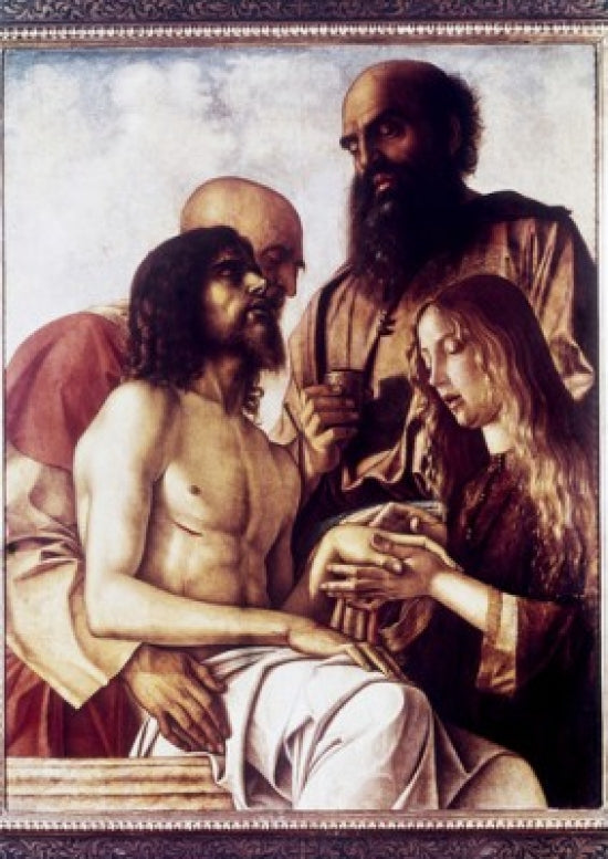 Lament Over the Dead Christ Fine Art Print by Giovanni Bellini, Renaissance artwork
