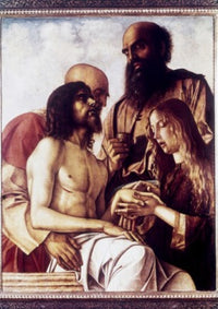 Lament Over the Dead Christ Fine Art Print by Giovanni Bellini, Renaissance artwork