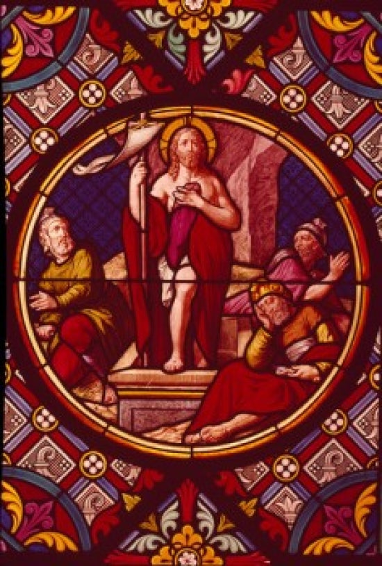 Resurrection Stained Glass Window Poster Print