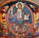 Christ in Majesty 12th Century fresco poster print from Barcelona