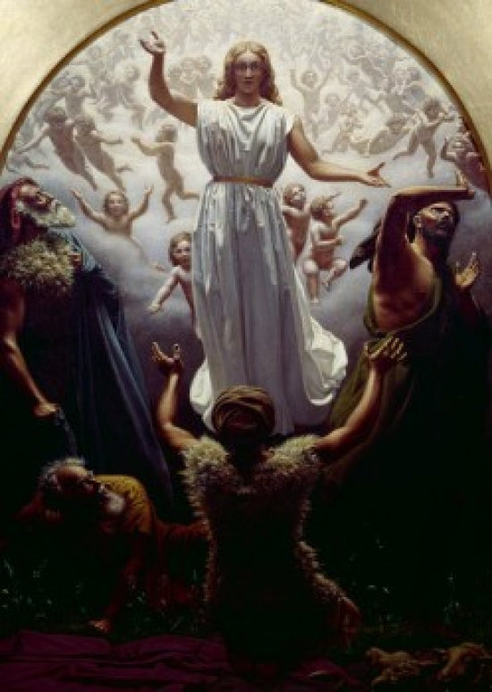 Annunciation to the Shepherds Poster Print by Christen Dalsgaard