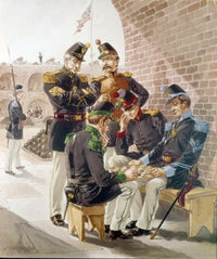 Engineer Foot-Rifles Dragoon Poster Print showcasing military history art.