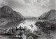 West Point and The Highlands 1868 etching poster print
