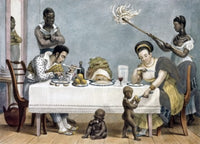 Dinnertime artwork poster print by Jean Baptiste Debret.