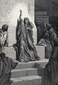 Deborah's Song Poster Print by Gustave Dore, showcasing intricate details and vibrant imagery.