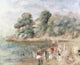 Fine art print of The Beach at Pornic by Pierre Auguste Renoir