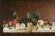 Still Life With Fruit art print by Severin Roesen showcasing vibrant colors and details.