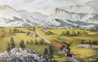 The Great West Currier & Ives Lithograph Poster Print