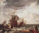 Dutch Warships Fine Art Print by Ludolf Backhuysen, showcasing 17th-century naval artistry.