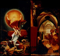 Resurrection & Annunciation Fine Art Print by Matthias Grunewald
