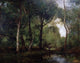 Wooded Landscape Poster Print by Leon Richet showcasing serene nature scenery.