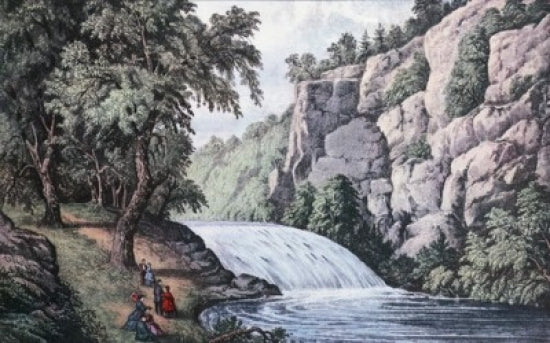 Tallulah Falls, Georgia Lithograph Poster Print by Currier & Ives