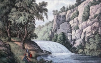 Tallulah Falls, Georgia Lithograph Poster Print by Currier & Ives