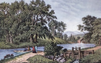Summer Morning Lithograph Poster Print by Currier & Ives