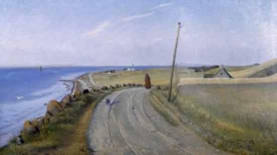 Summersday at Sejrobugten fine art print by Hans Andreasen Hessellund, vibrant landscape artwork.