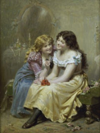 The Missing Curl Poster Print by Edwin Thomas Roberts, 19th-century British art.