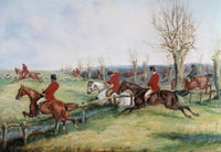 Gone Away Poster Print by Samuel Henry Alken featuring serene landscape.