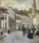 Street in Pont Aven in Evening Fine Art Print by Frederick Childe Hassam