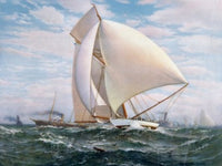 Flying Defender 1895 Poster Print artwork.