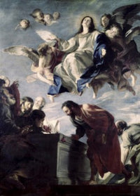 The Ascension of the Virgin Poster Print by Mateo Cerezo