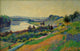The Siene at Herblay by Maximilien Luce - Oil on Canvas Poster Print