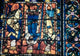Adoration of the Magi stained glass poster print from Chartres Cathedral, France.