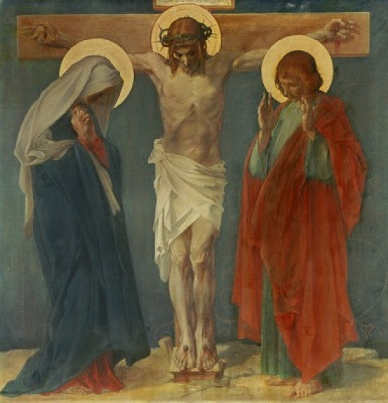 Jesus Dies on the Cross Fine Art Print by Martin Feuerstein - 1898