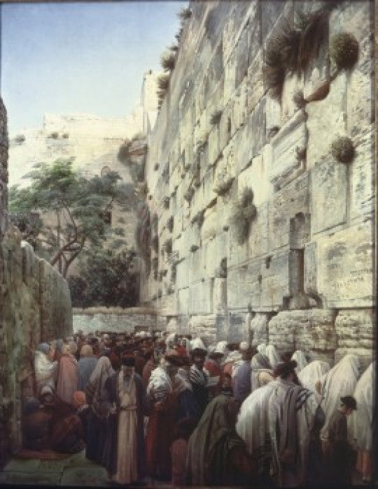 Wailing Wall Fine Art Print by Gustav Bauernfeind (1848-1904)