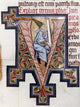 Decorated Initial Manuscript Poster Print from Kremsmünster Abbey, Austria.