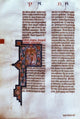 Illuminated Page Manuscript Poster Print featuring Benedictine Abbey in Kremsmunster, Austria.
