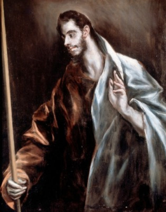 Saint Thomas fine art print by El Greco featuring vibrant colors and dramatic style.