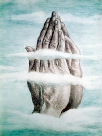 Praying Hands Poster Print by Habs J. Kohler - Spiritual Artwork