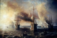 French Fleet Poster Print by Theodore Gudin, 1863, Maritime Art