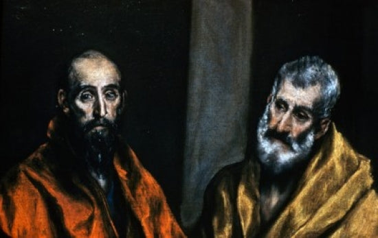 Saints Peter and Paul Fine Art Print by El Greco