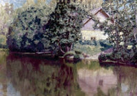 Quiet Water Art Print by A. Bacheuob - Circa 1900