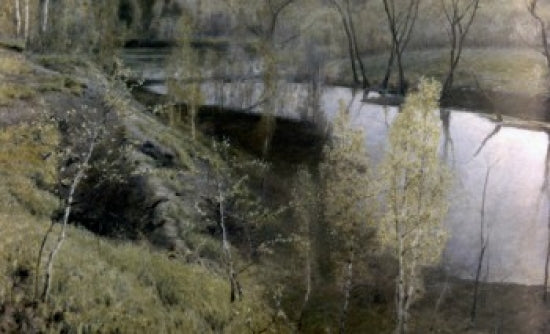 First Greens art print by Ilija Semenovic Ostrouhov, showcasing lush greenery.
