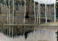 Forest River Art Print by A. Tolven, 1910, showcasing lush nature.