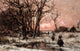 Winter Landscape Art Print by Adolf Stademann capturing serene winter beauty.