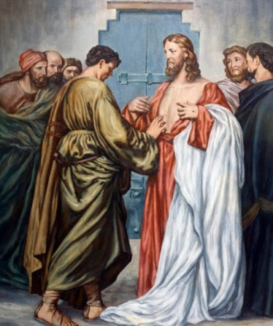 Unbelieving Thomas Poster Print by Antonio Ciseri, high-quality artwork