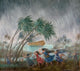 Rains Came - Beginning of Flood Fine Art Print by Vittorio Bianchini