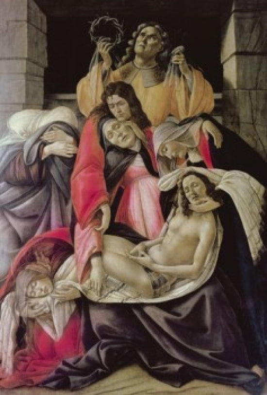 Lamentation over Dead Christ by Sandro Botticelli Poster Print