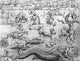Food for Fear: Sea Serpents to Hell Bombs Mythological Creatures Poster Print