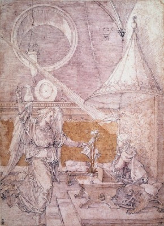 Annunciation Poster Print by Albrecht Durer, 18x24 size.