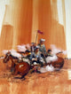 Group of Cowboys Shooting Guns by Horses Poster Print