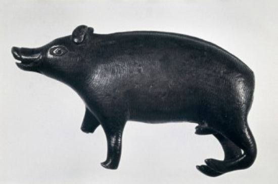 Bronze Boar Iron Age Sculpture Poster Print from 1200 B.C.