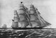 Clipper Ship Red Jacket Poster Print showcasing maritime history.
