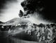 Smoke erupting from Paricutin Volcano in Michoacan, Mexico poster print.