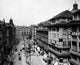 High angle view of a city street in Germany poster print.