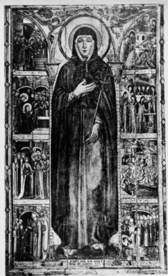 St. Clare and Her Life Story Art Print by Cimabue
